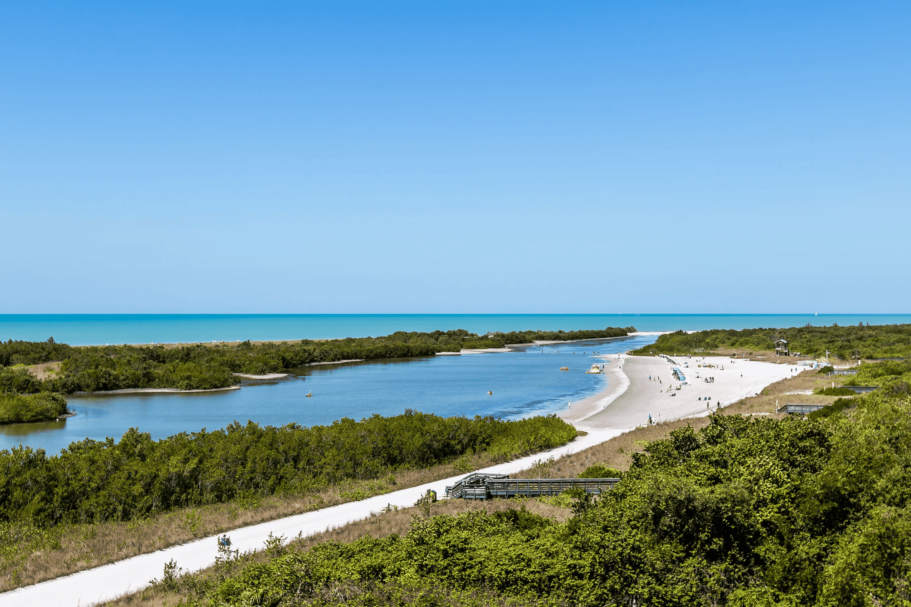 A quiet beach inlet on Marco Island, Florida
